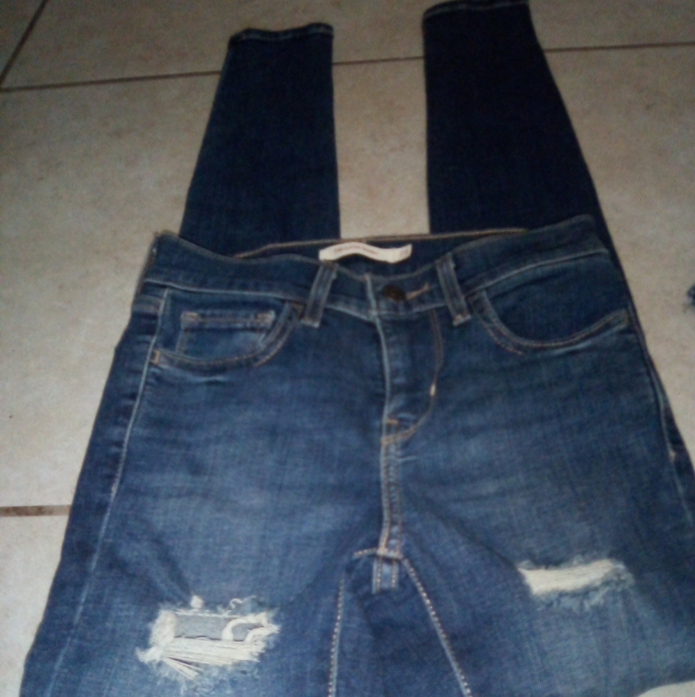 Distressed Levi's Red Tab 710's Size W24
